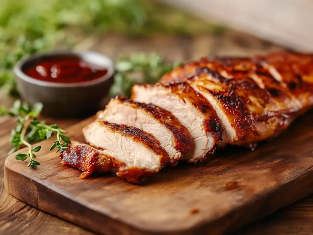 juicy smoked chicken breast