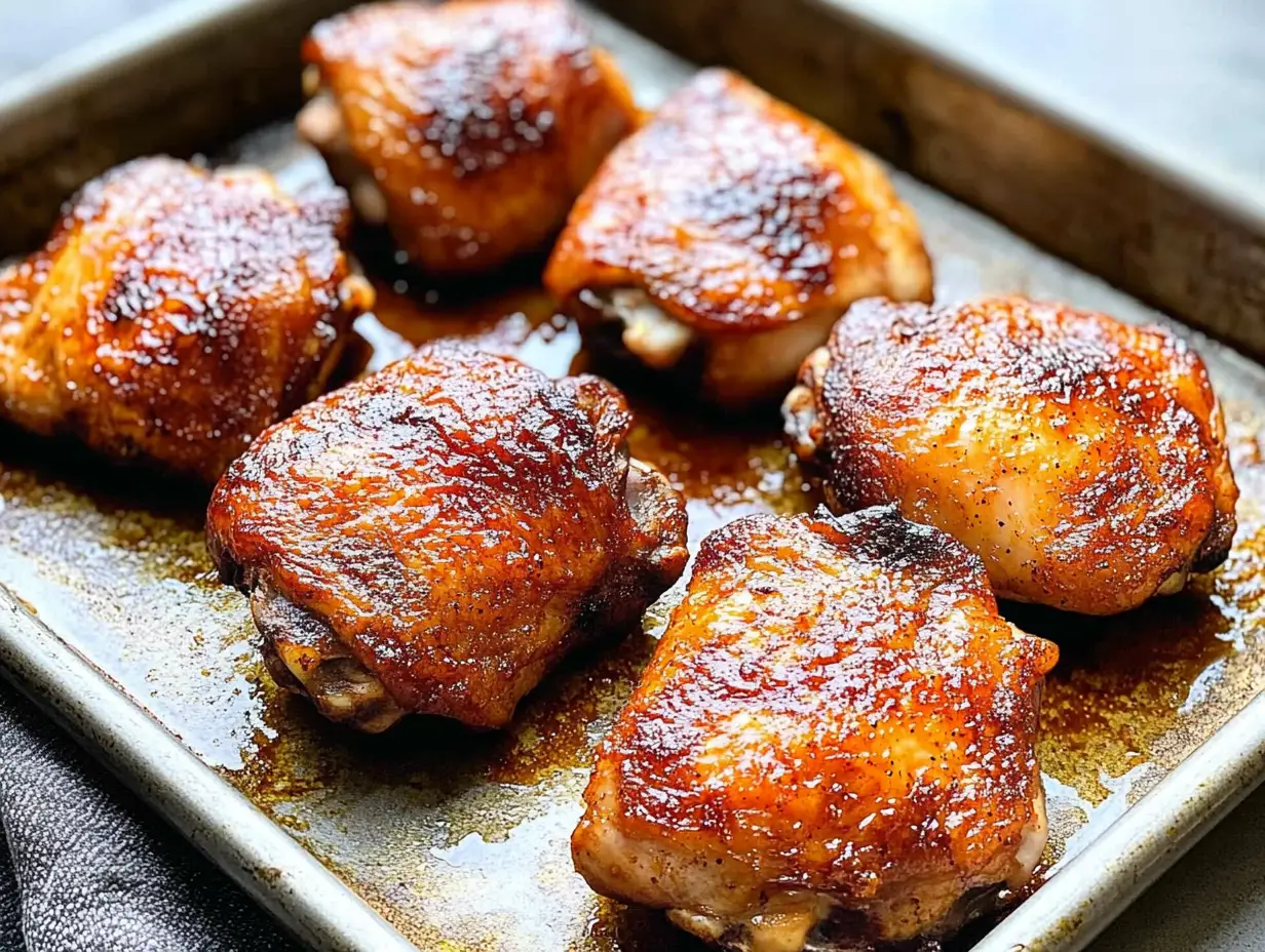 perfectly smoked chicken thighs